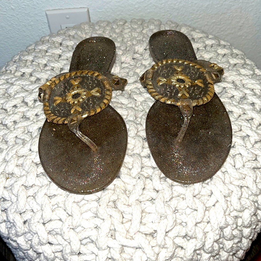 Glitter Jack Rogers Jelly Sandals